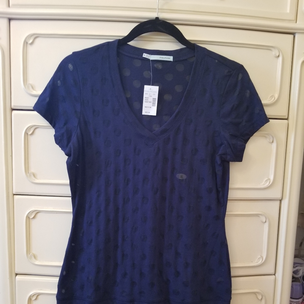 NWT Maurices Navy Top